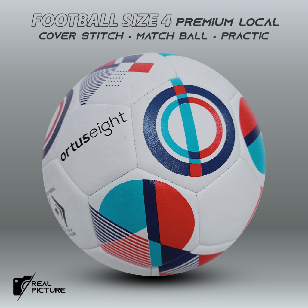 Bola Sepak Bola Size 4 Anak Ortuseight Putih Bola Sepak SD Asli Lokal Premium