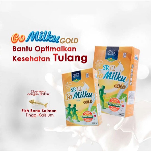 

GOMILKU GOLD SR12 with EKSTRAK IKAN SALMON PLUS HERBAL | SUSU KESEHATAN PARA MANULA | BPOM HALAL