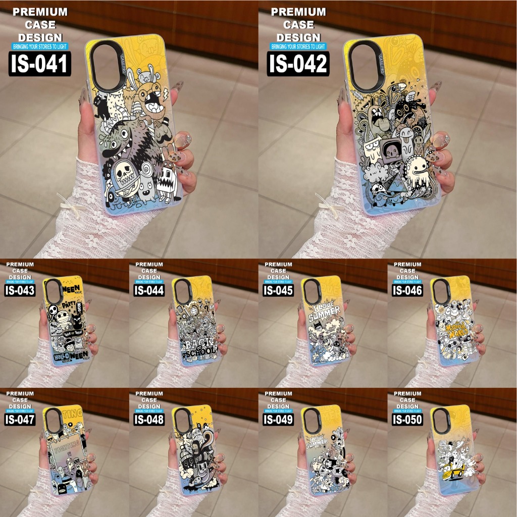 SAMSUNG A16/ A06/ A15/ A25/ A35/ A55/ A05/ A05S/ A14 4G/ A14 5G CASE MOTIF GAMBAR KODE IS IS041-IS05