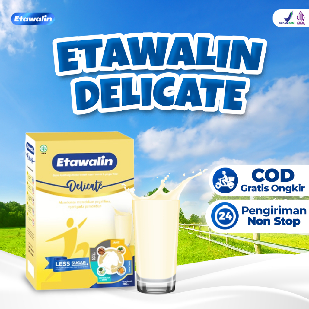 

Susu Kambing Etawalin Rendah Gula Less Sugar - aman untuk nyeri sendi & tulang