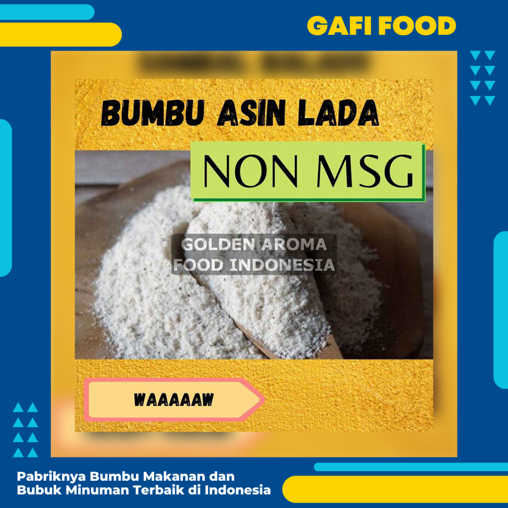

BUMBU TABUR RASA ASIN LADA NON MSG 1 KG FOOD GRADE Bubuk Tabur Salt and Pepper 1kg Salt & Pepper 1