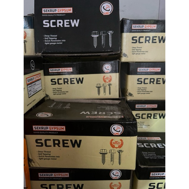 sekrup gypsum 1x6 (screw gypsum/pvc)