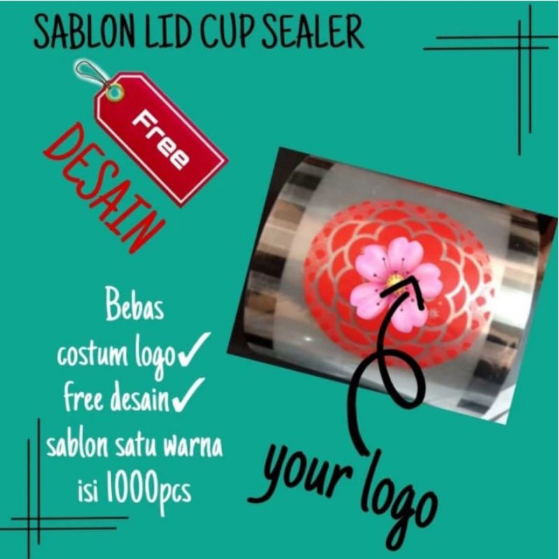 sablon lid cup sealer custom