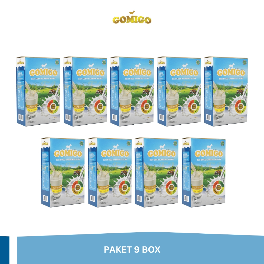 

GOMIGO - Susu Bubuk Etawa 200 GRAM - 9 Box