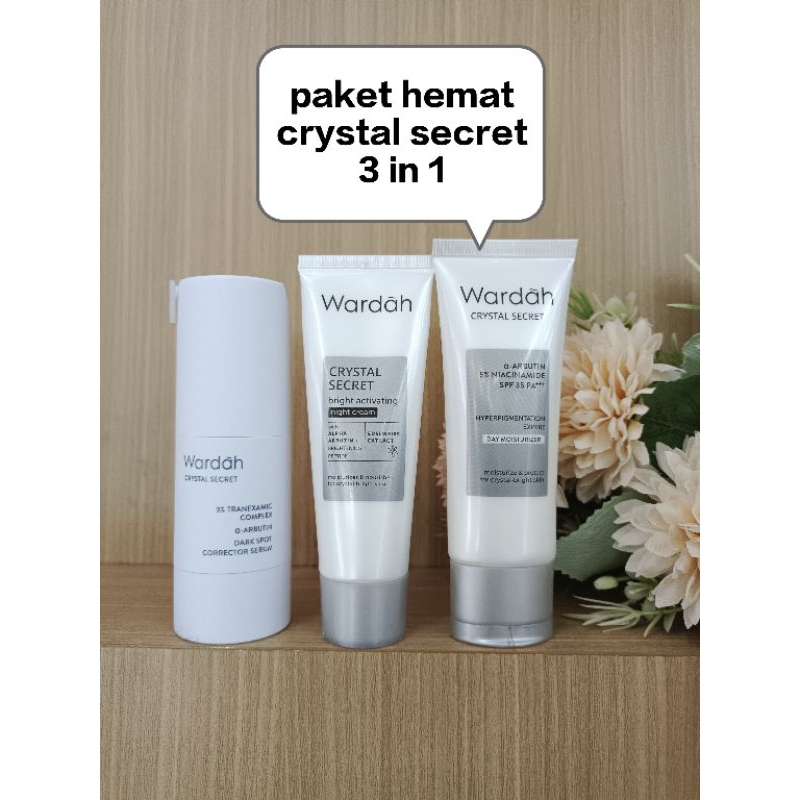 Wardah paket hemat Crystal secret 3 in 1