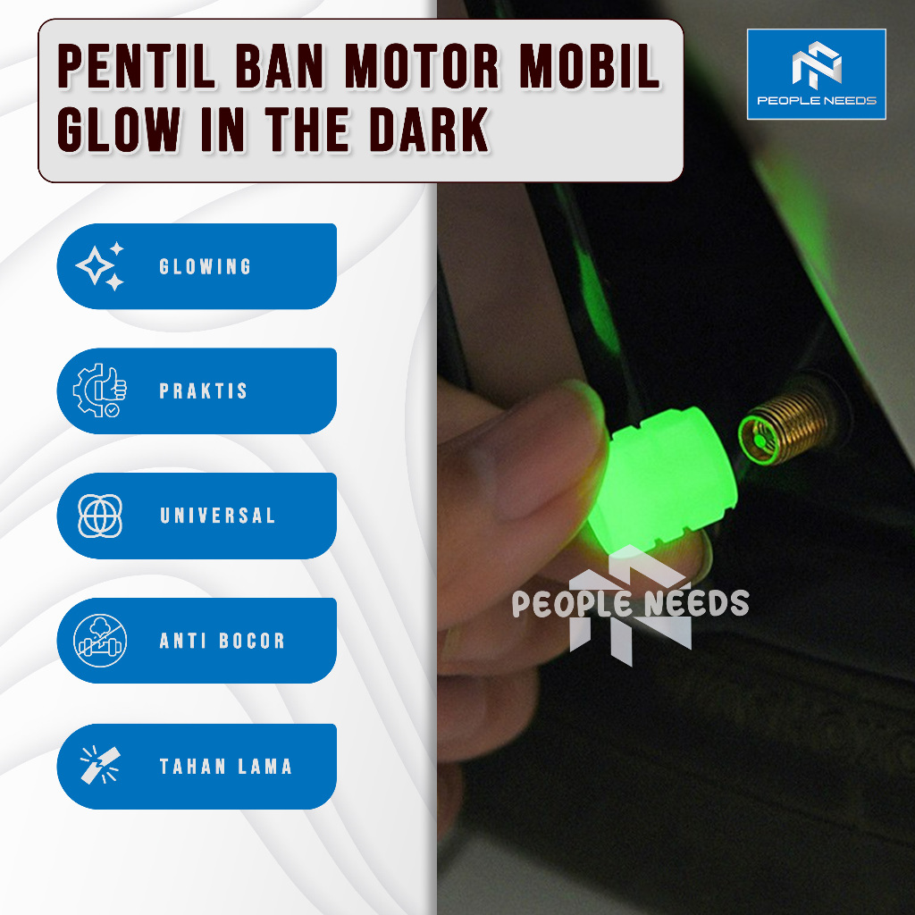Pentil Ban Motor Mobil Glow In The Dark