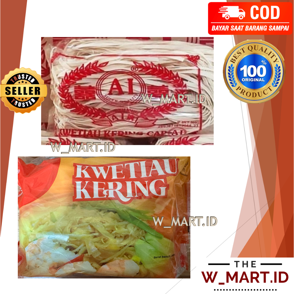 

KWETIAU KERING CAP A1 KWETIAUW BAKMI KERING 200 GR