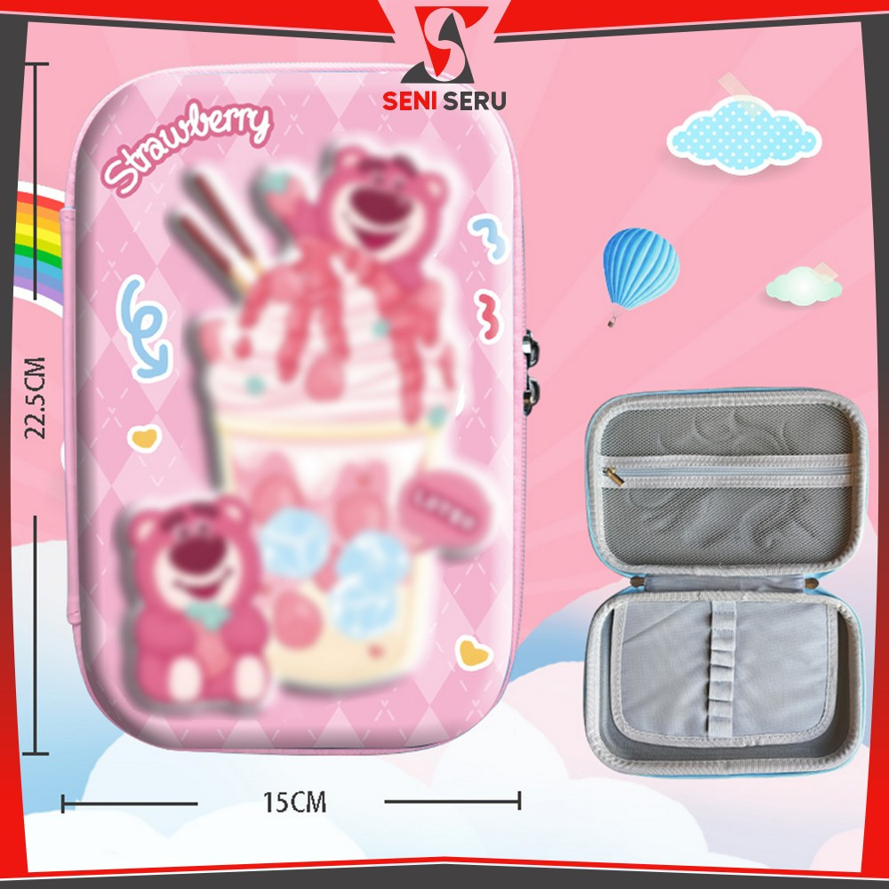 

Kotak Pensil Anak Sekolah 3D Karakter Kartun Gemoy / Tempat Pinsil Kotak Besar Alat Tulis Case Cartoon / Kotak Pensil Anak Alat Tulis Import Seni Seru A82