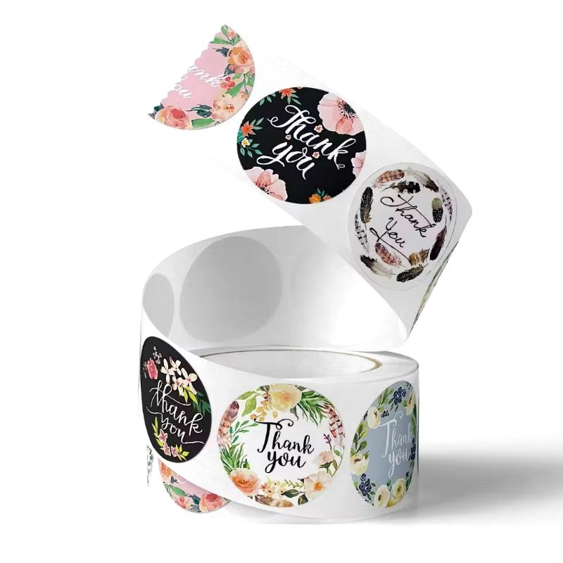 

sticker thankyou isi 500 pcs / roll