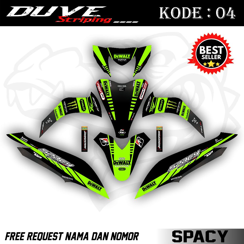 Decal Spacy Full Body - Stiker Decal Spacy. DV.04