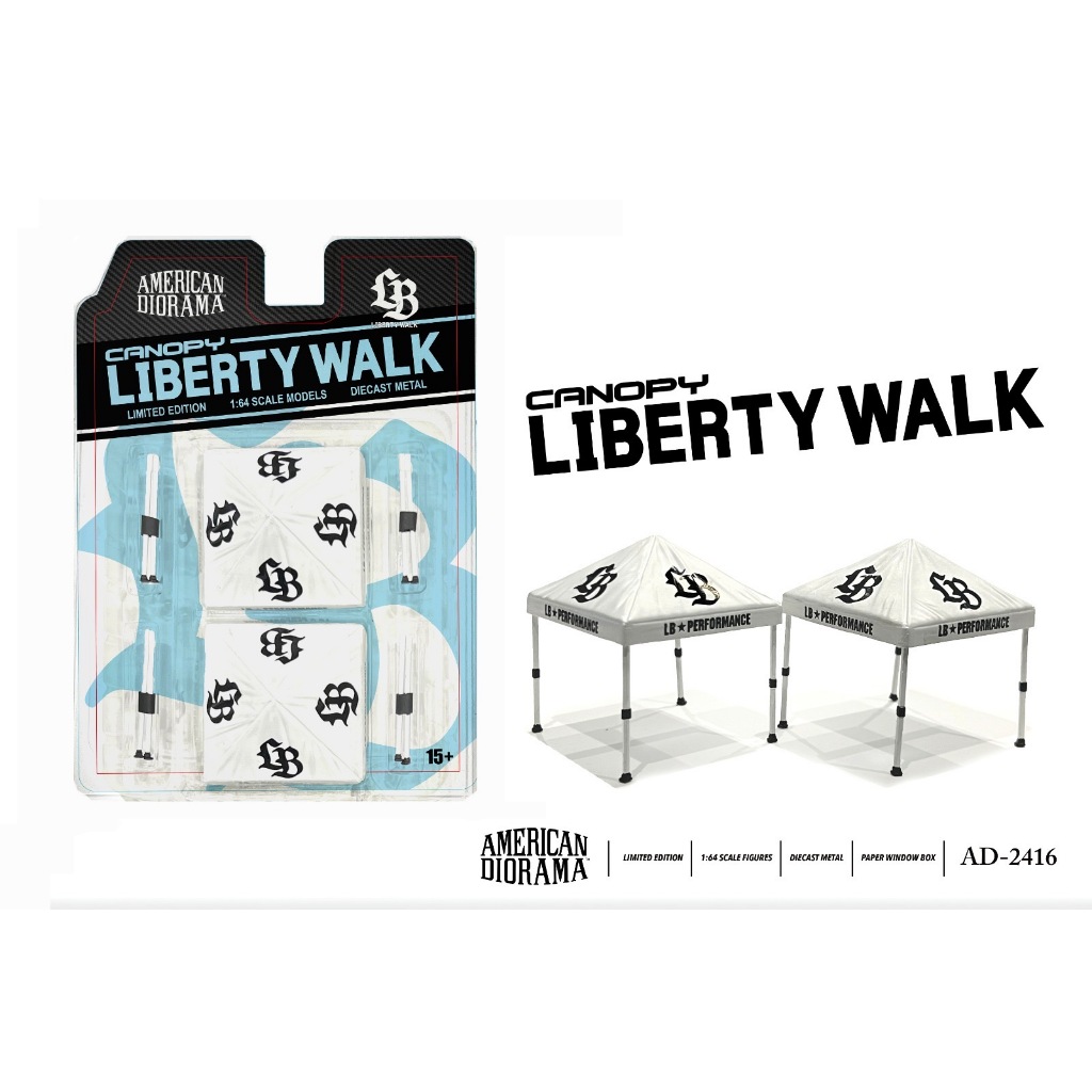 AMERICAN DIORAMA LIBERTY WALK CANOPY SET