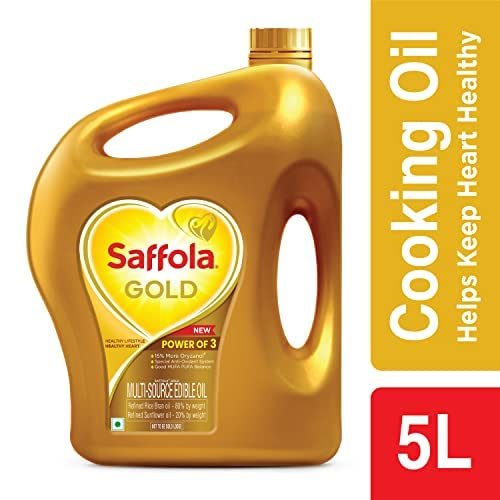 

SAFFOLA GOLD 5L / Edible Oil/Minyak Dedak Padi & minyak Biji Sunflower
