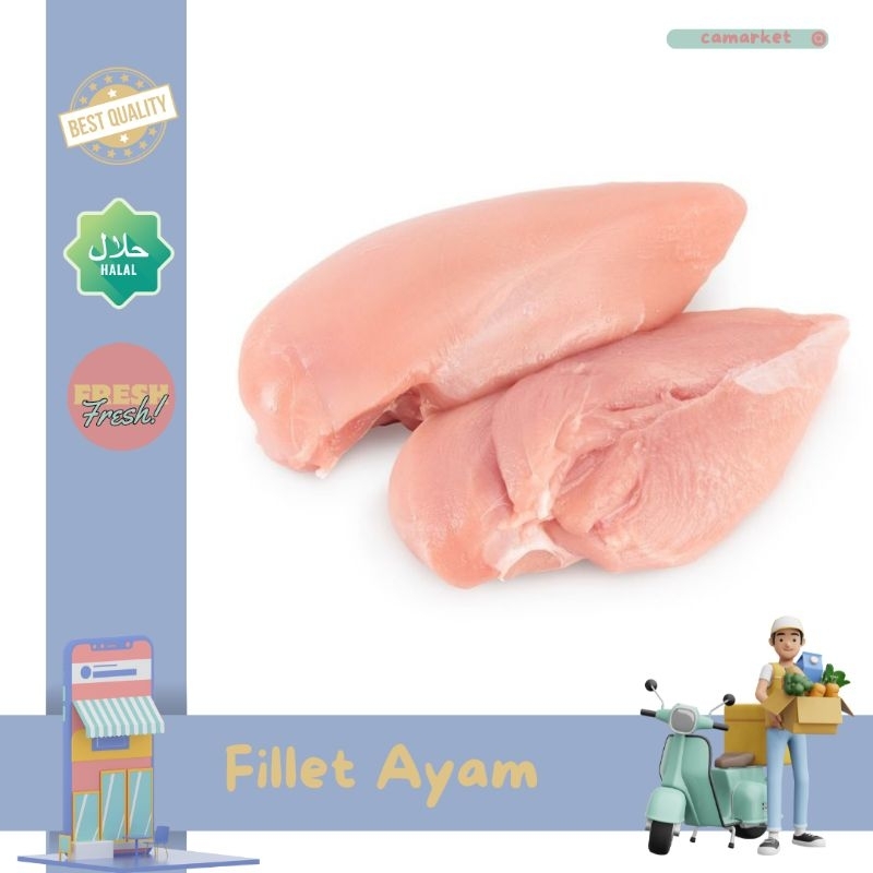 

Fillet Ayam | Daging ayam tanpa tulang | boneless chicken | Fresh Kualitas baik Kirim Instan hari ini