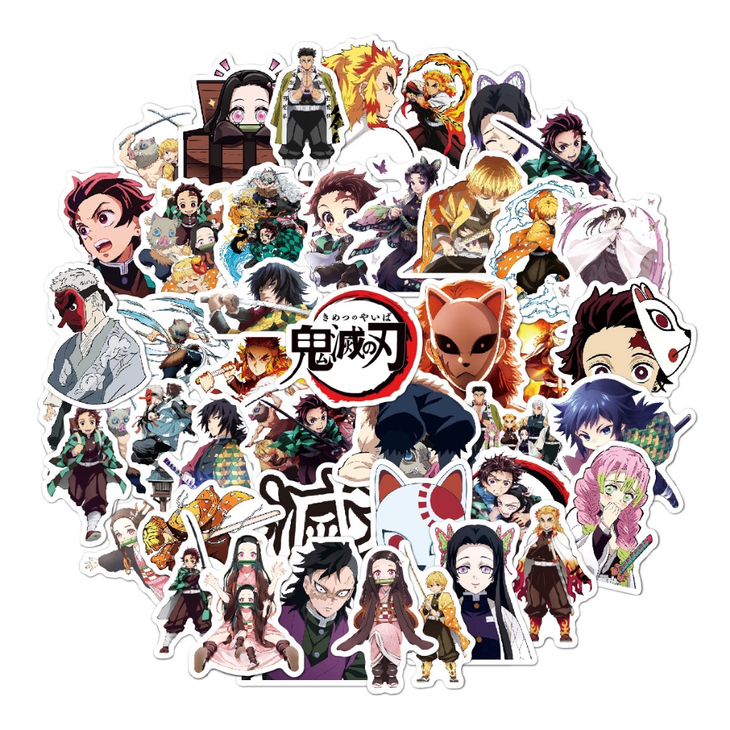 

Stiker Tahan Air Premium isi 50 pcs - Dekorasi Laptop, Motor, Botol, Sticker Waterproof Anime Motif gambar Demon Slayer, Kimetsu no Yaiba