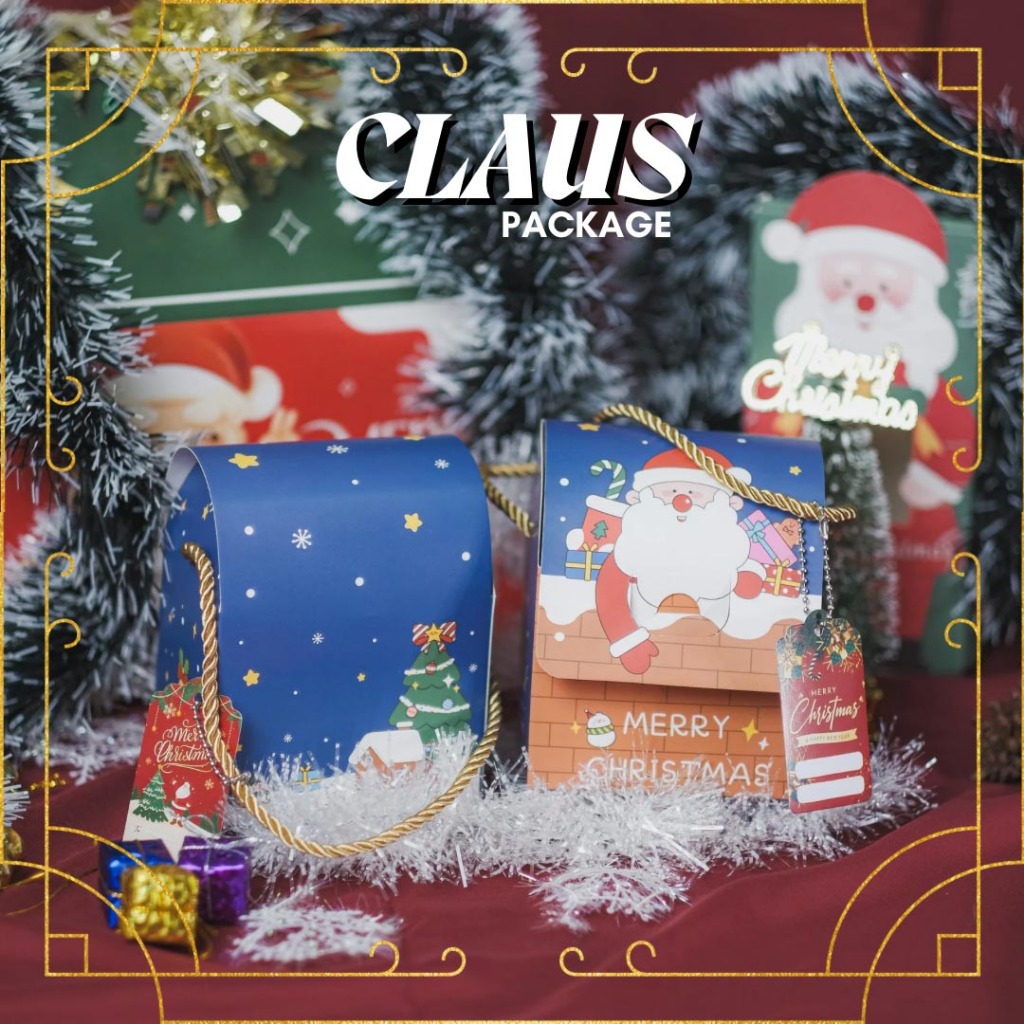 

READY STOCK Hampers Natal Premium CLAUS [Isi 1 toples] FREE HANGTAG, CARD / Christmas Hampers / Hampers Snack / Kue kering Hamper