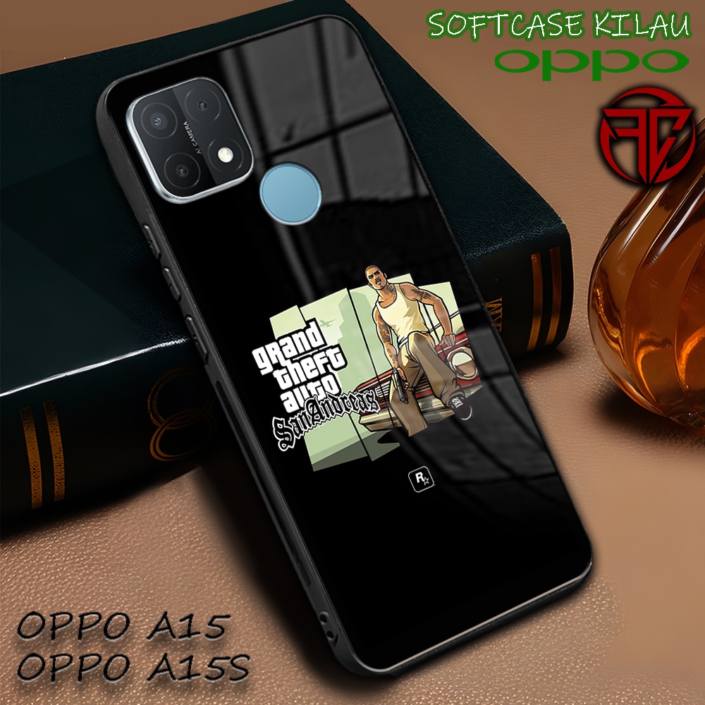[AM32] Softcase Kilau Oppo A15 | Oppo A15s | Casing Kaca Mika | Kesing Keren Aesthetic [ GTA ] | Pel