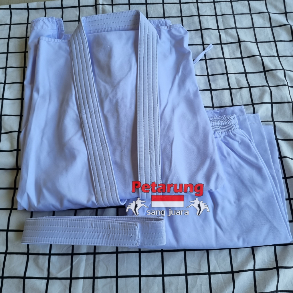 (bonus sabuk) Baju Karate Dewasa seragam beladiri karate Baju Karate lengkap 1 set