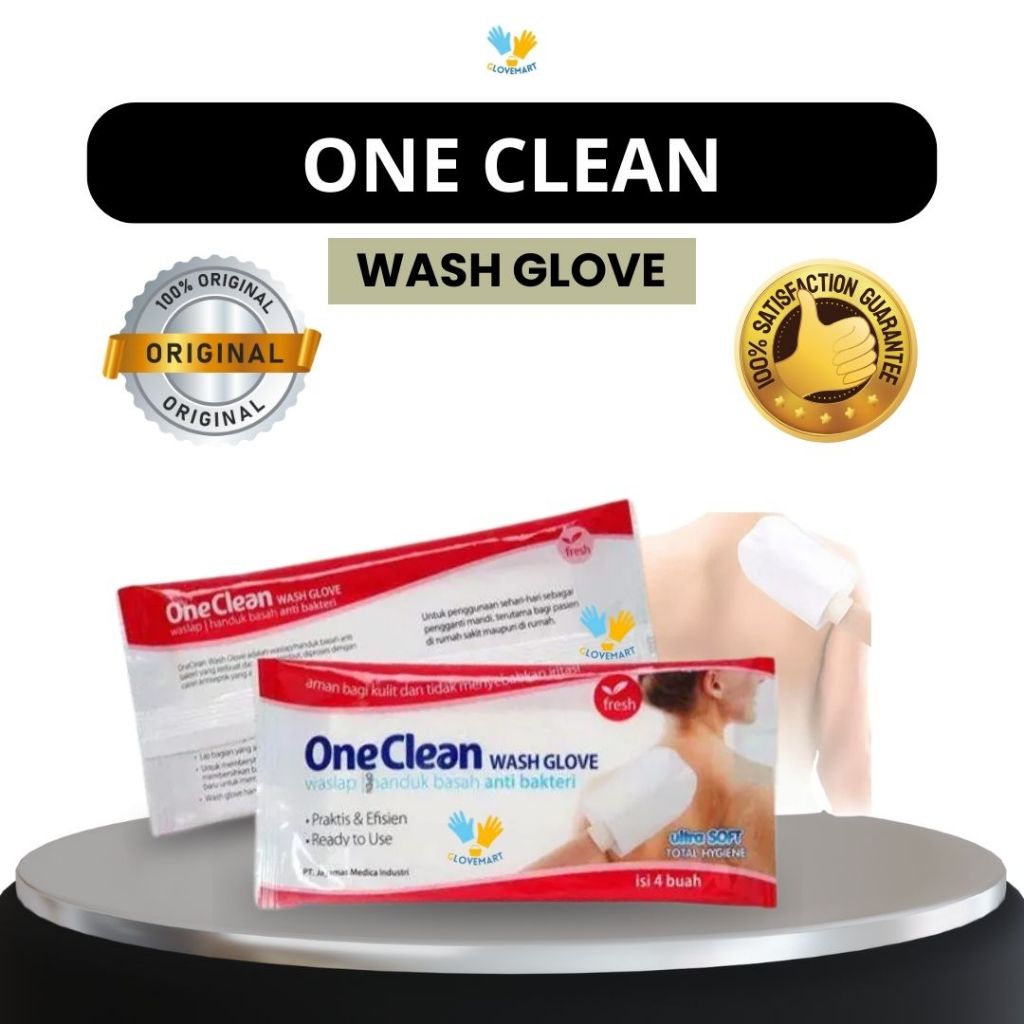 One clean washglove waslap / Waslap / Handuk Basah Anti Bakteri