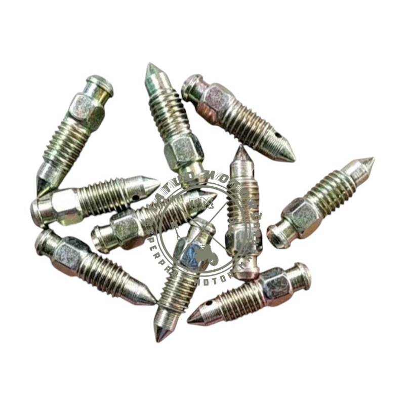 Baut Nepel Angin Kaliper Cakram Ukuran Baut 12 (m8) Drat Kasar Universal Semua Motor