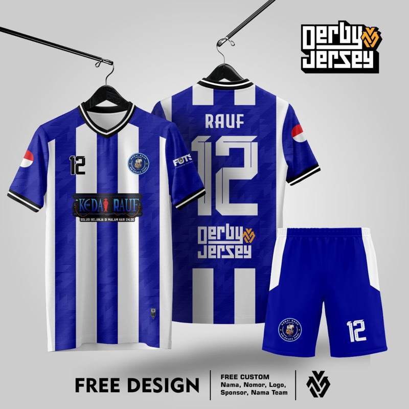 Jersey Biru Kombinasi | Jersey Murah | Jersey retro | Jersey simpel Bagus | Jersey Futsal Printing |