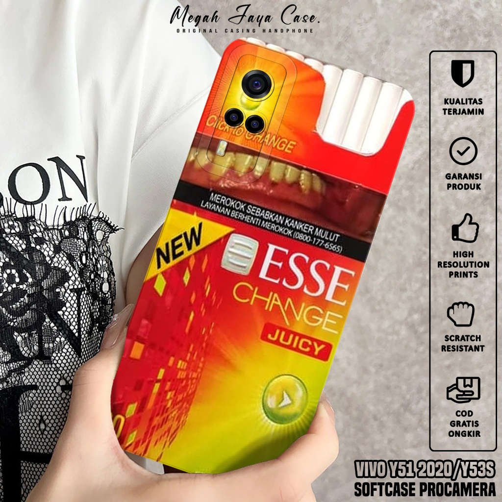 Case Hp VIVO Y51 2020 / VIVO Y53S - Softcase Hp VIVO Y53S / VIVO Y51 2020 Motif ESS - Casing Hp VIVO