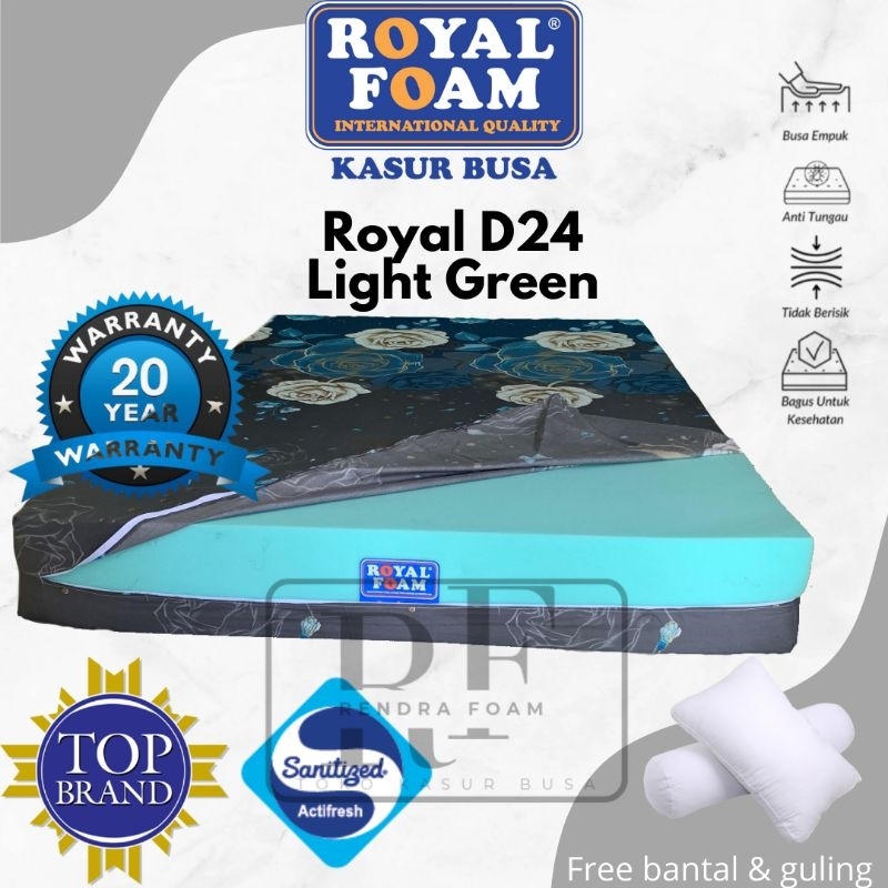 Kasur busa royal foam D24 LIGHT GREEN garansi 20tahun