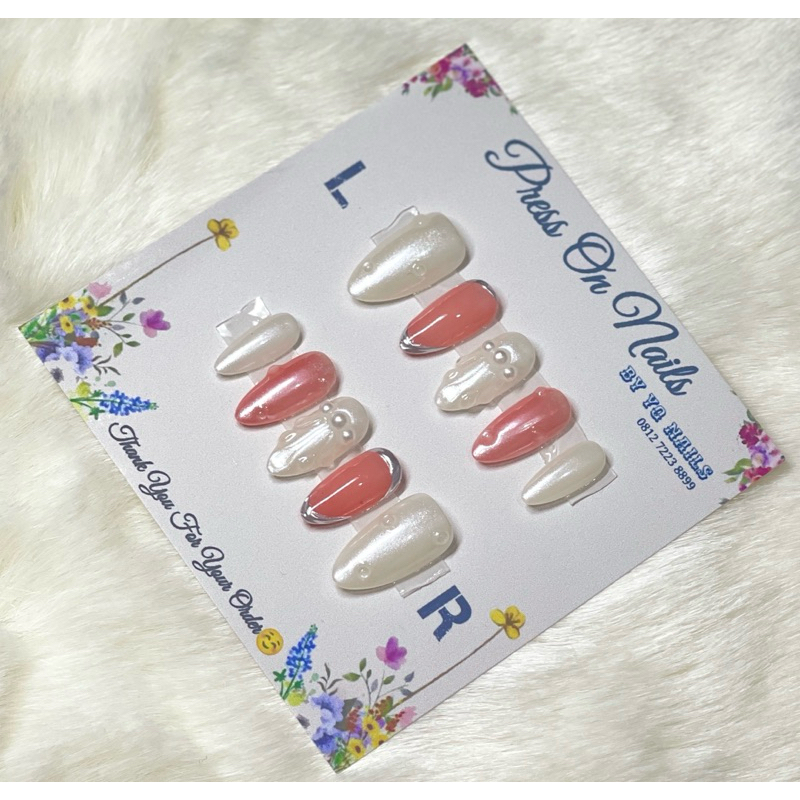 Press On Nails/Fake Nails/Kuku Palsu/Nail Art/Handmade 100%