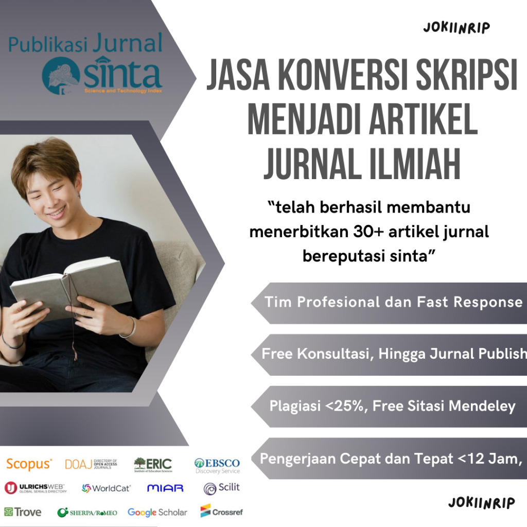 JASA PEMBUATAN JURNAL ILMIAH | JASA KONVERSI JURNAL | JASA EDIT JURNAL
