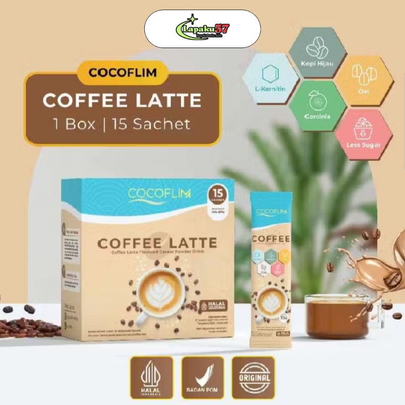 

Cocoflim Coffee Latte 1 Box Isi 15 Sachet | Kopi Premium Rendah Gula dan Rendah Kalori