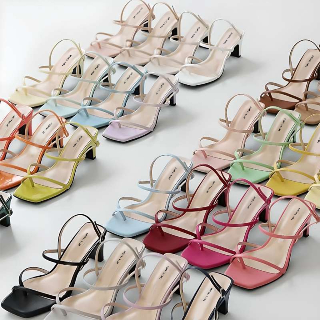 Lovata Sepatu Wanita Heels 7cm Sandal Tali Wanita High Heels
