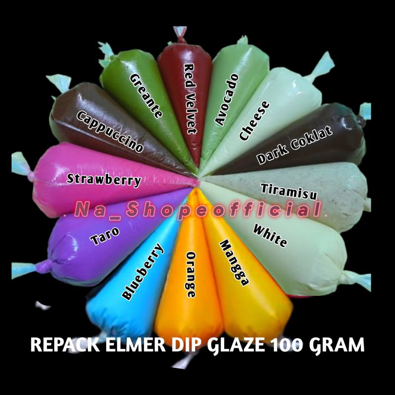 

Repack Elmer Dip Glaze 100 Gram All Varian Rasa Termurah