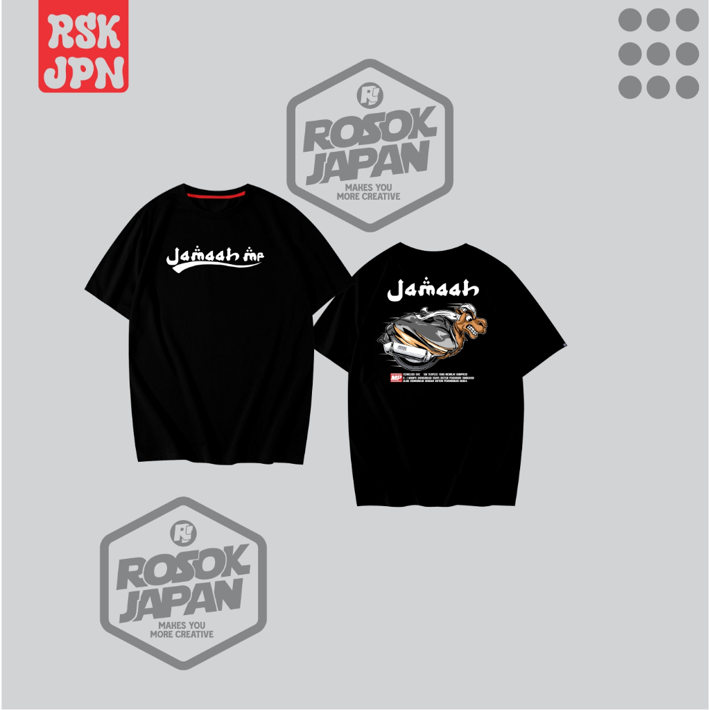 Kaos Rosok Japan Rsk Jpk 59 Lengan Pendek Motif jamaah mp