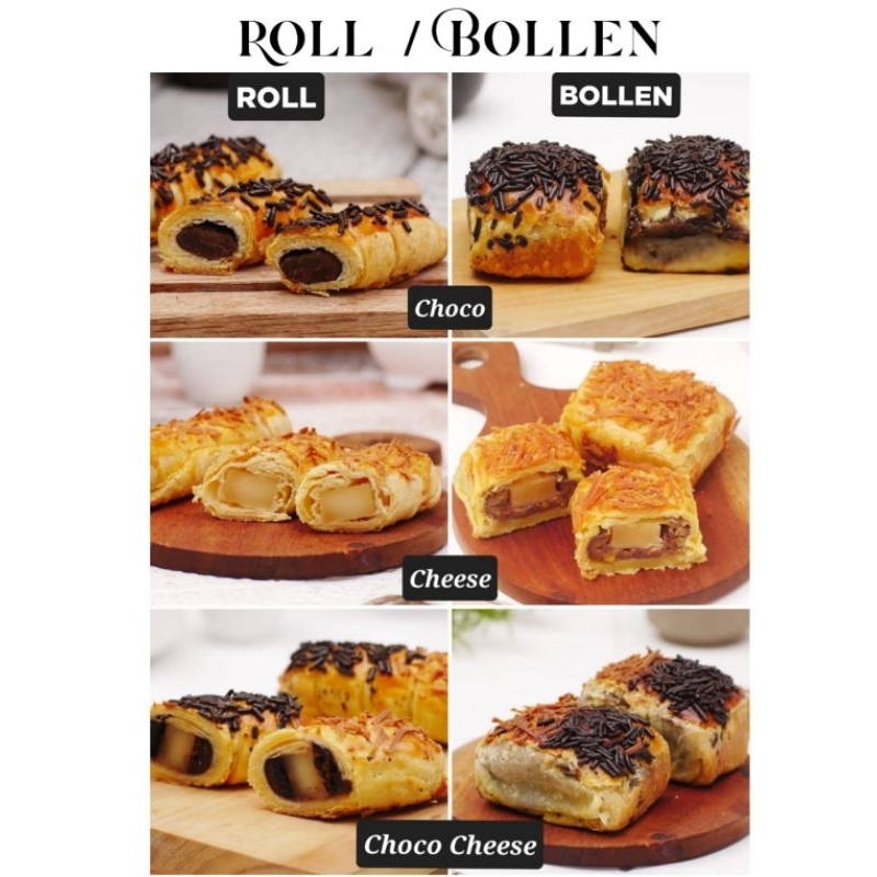 

(isi 10 pcs) Roll Pastry & Bolen Bollen pisang choco cheese