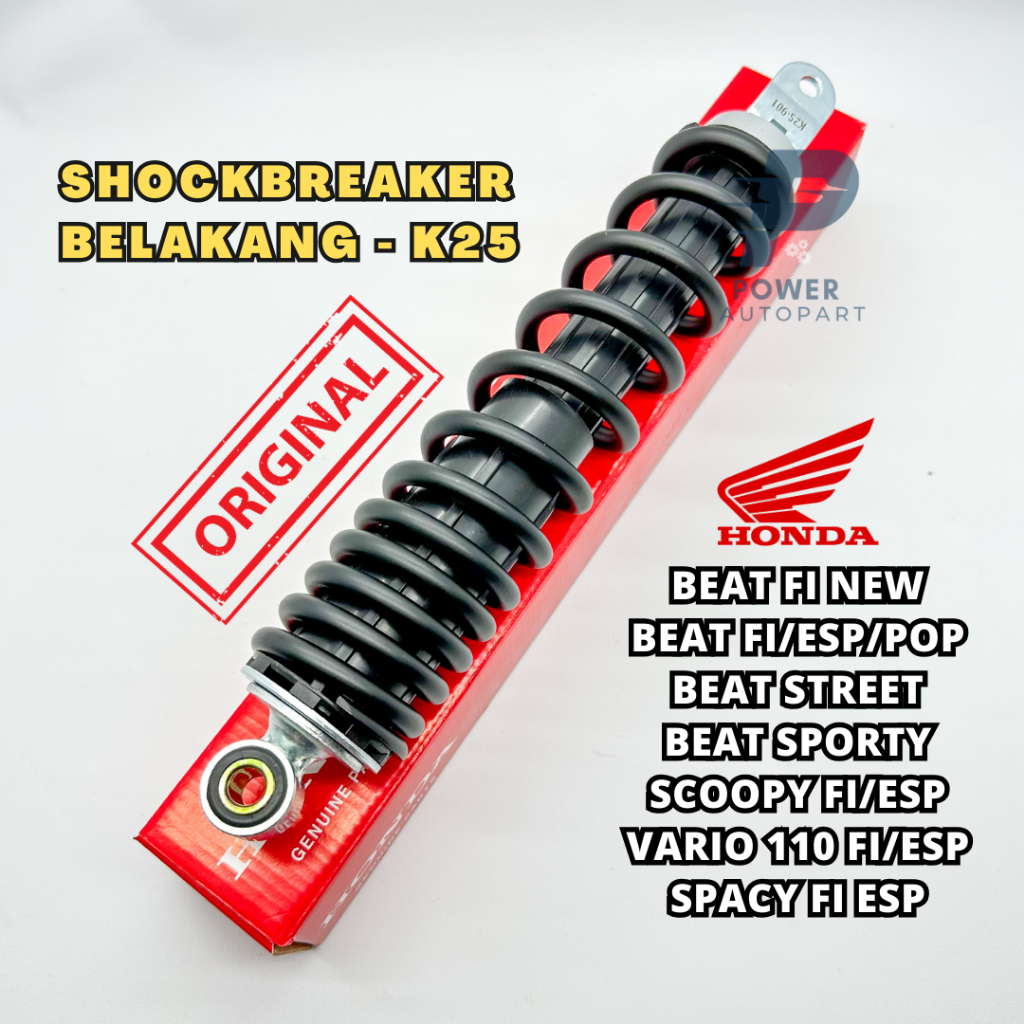 SHOCKBREAKER ORIGINAL K25 SHOCK BELAKANG Beat FI, Vario Fi, Scoopy Fi ESP, Spacy Fi Kualitas Origina