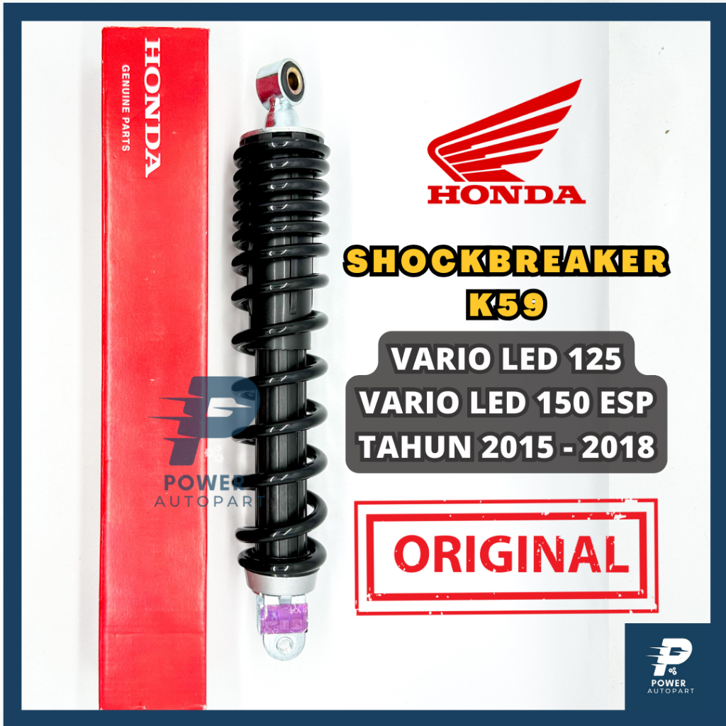 SHOCKBREAKER BELAKANG K59 SHOCK HONDA VARIO 125 LED VARIO 150 LED FI / CBS / OLD KUALITAS ORIGINAL -