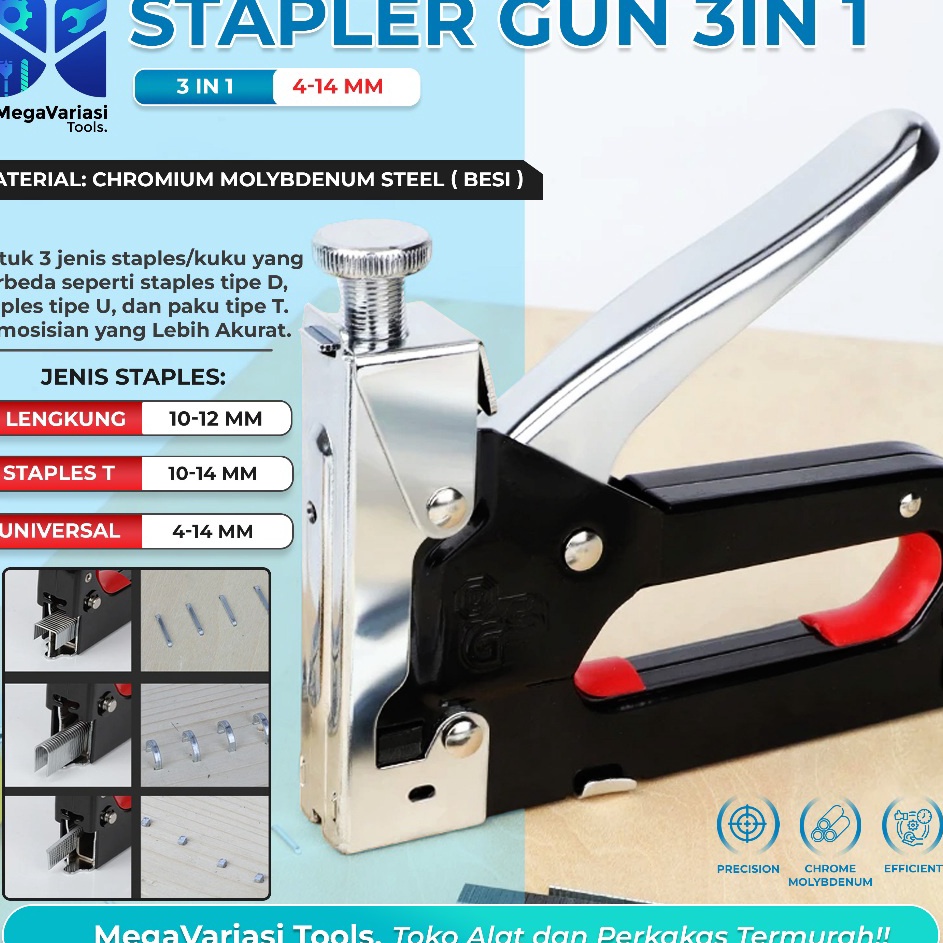 

Garansi Produk Staple Gun Staples Bisa 3 Jenis Staples 414mm Alat Stapler Tembak Guntacker Jepretan Jok Kulit Motor Murah High Quality 3 in 1 Staples 414mm 48MM