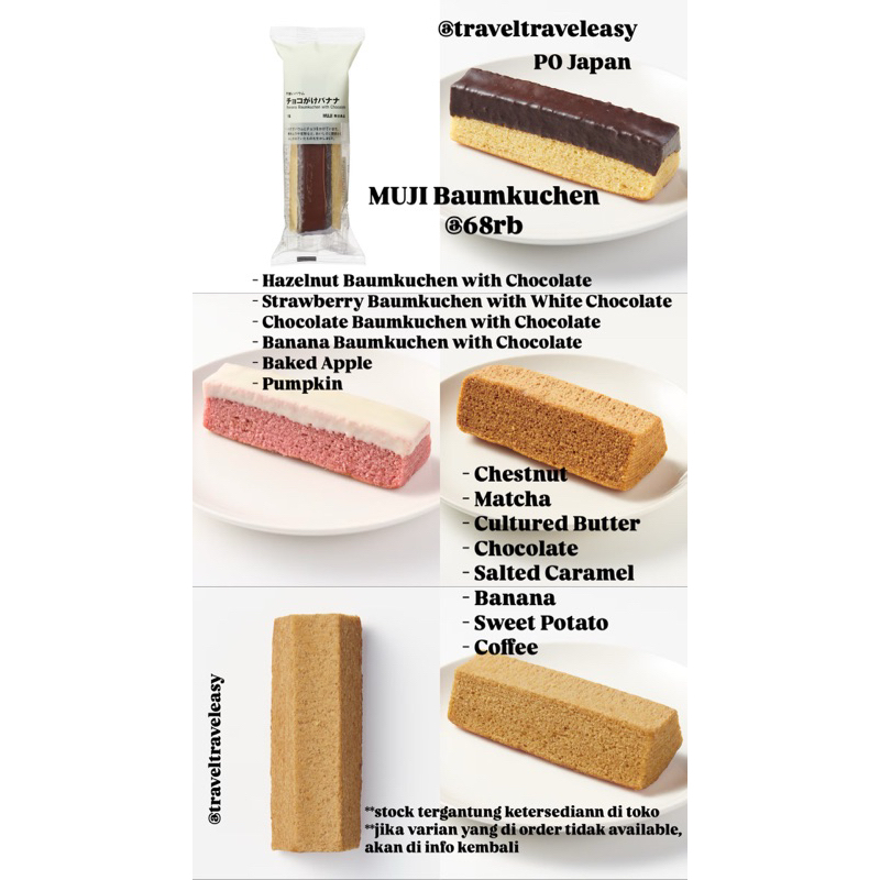 

MUJI Baumkuchen Cake Kue Lapis Jepang PO Japan