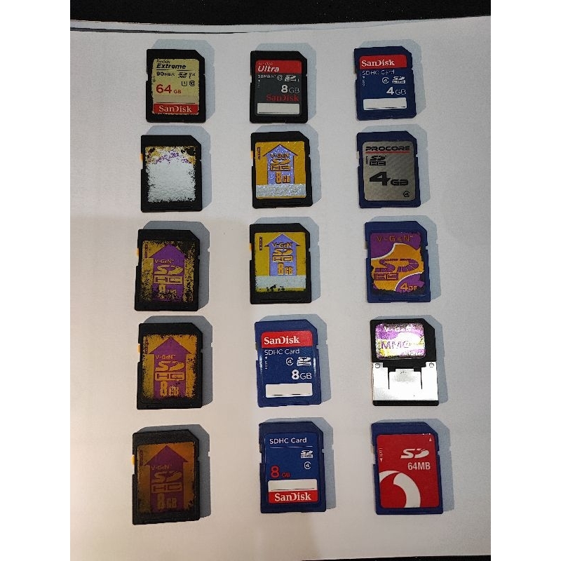 SD Card memory ex kamera digital sandisk vgen