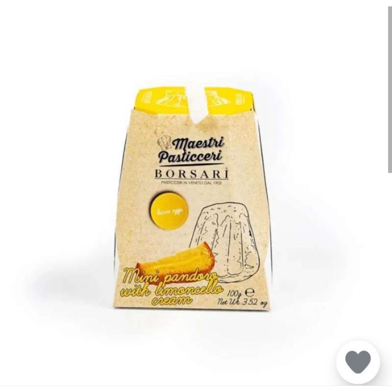 

borsari pandoro mini with lemon 100gr cake natal