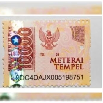 

benda original tempel 10000 grosir murah