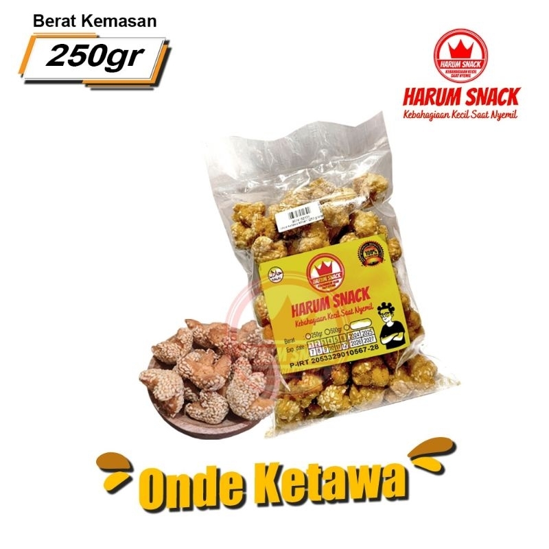 

ONDE WIJEN KETAWA 250 GRAM [Harum Snack Official] SNACK KILOAN MAKANAN RINGAN