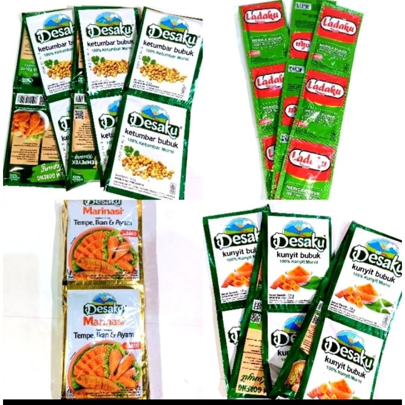 

Bumbu Dapur Bubuk Desaku Ladaku 1 Renceng isi 12 Sachet