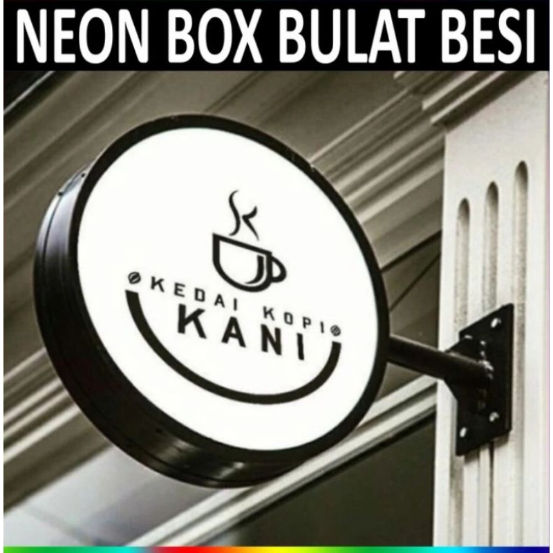 Neon Box bulat / Neon Box Murah / Neon Box Custom