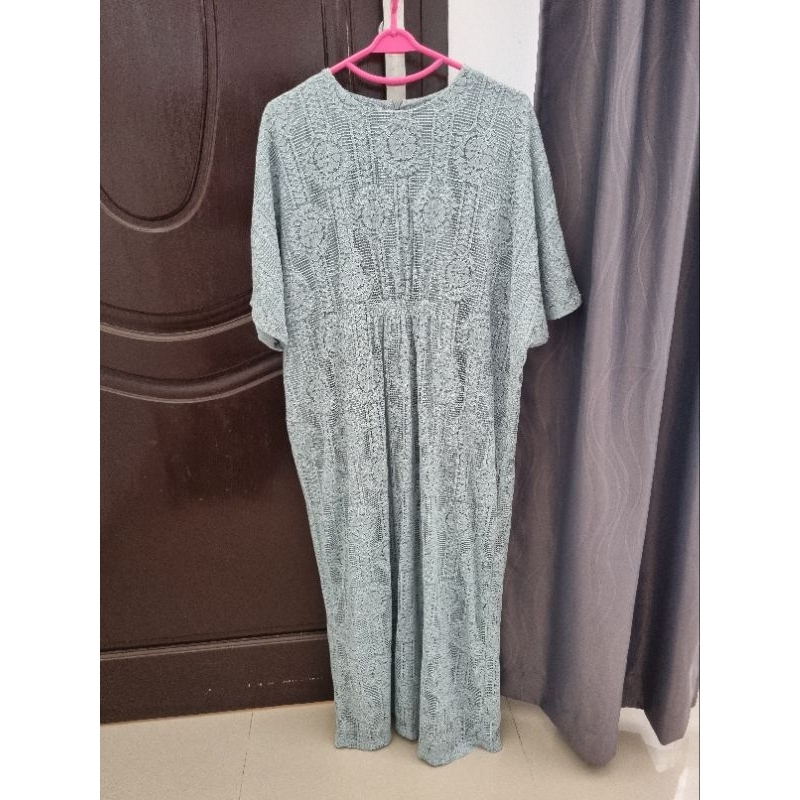 [PRELOVED] Kaftan brokat merk Eprise Baby Blue