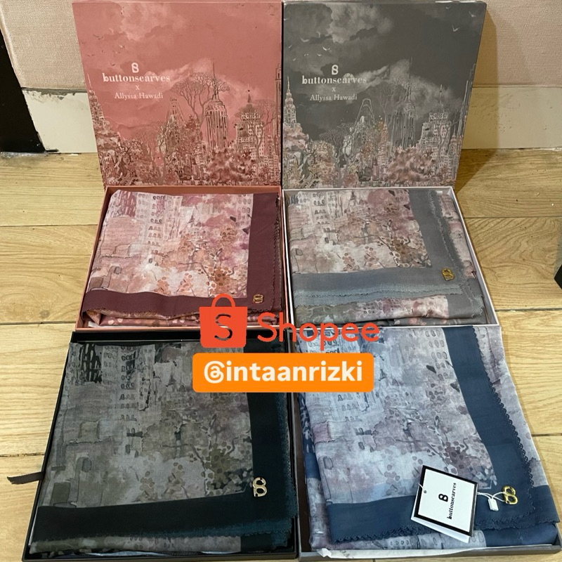 [NEW] Buttonscarves New York 1 2 3 4 Reborn New Black Hitam Soho Best Seler BS NY Preloved Murah Rar