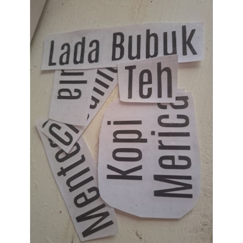 

Sticker Cutting Label Bumbu Dapur