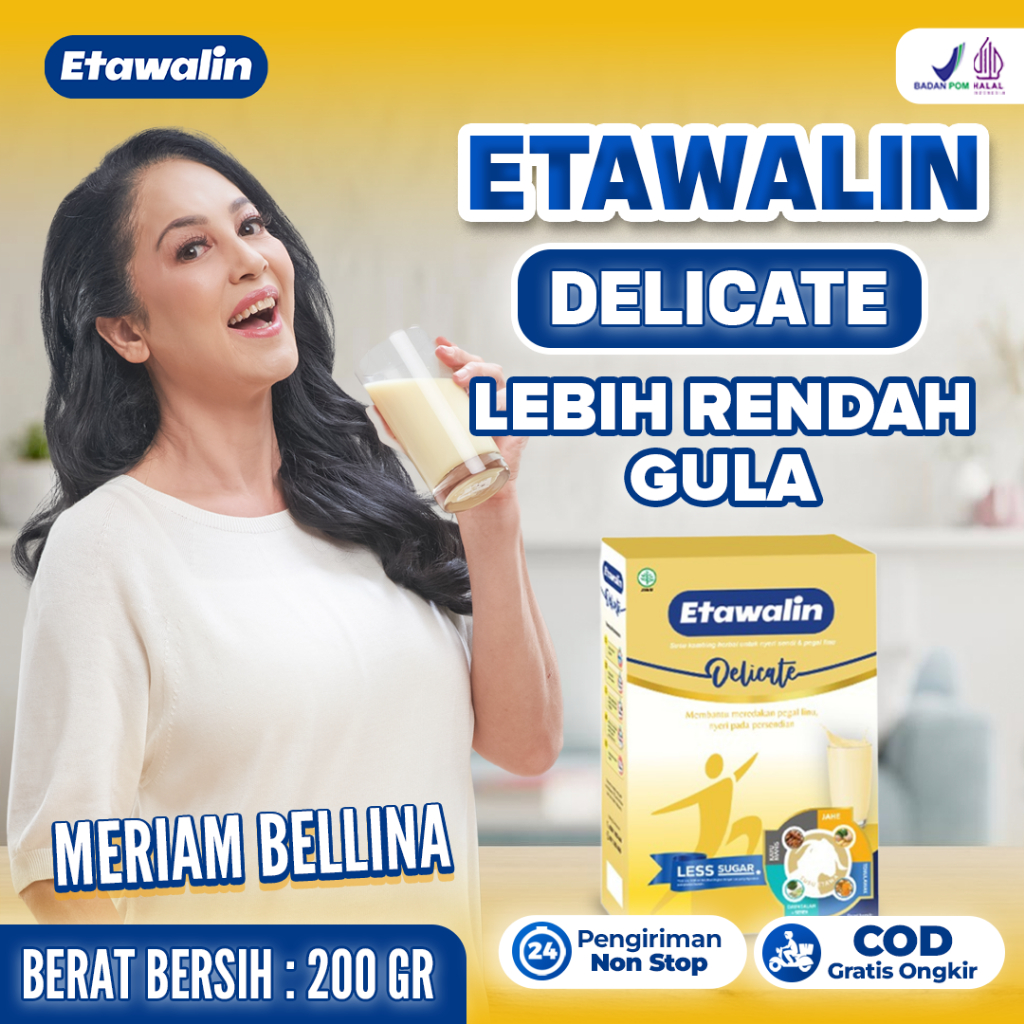 

Etawalin Delicate - Less Sugar Atasi Pegal Linu Nyeri Sendi Asam Urat Rematik Original