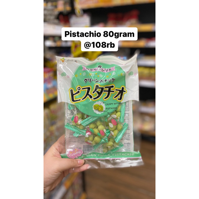 

Sennarido Green Pistachio Japan Original 80gram Kacang Jepang