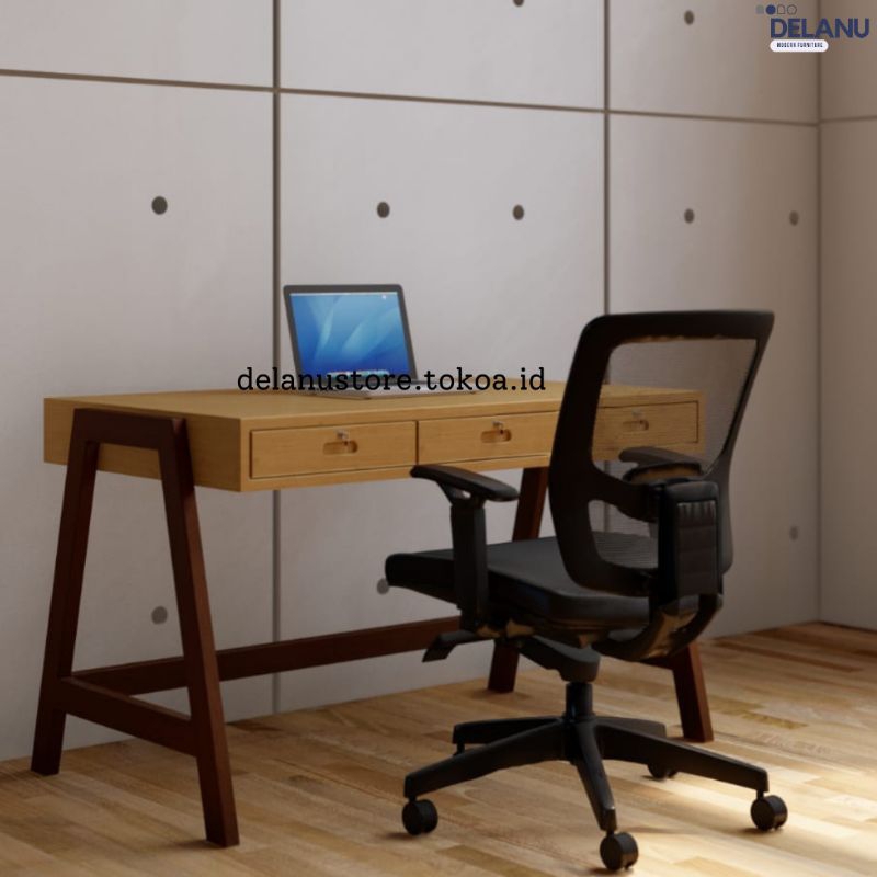 Meja Kantor Bahan Kayu Jati