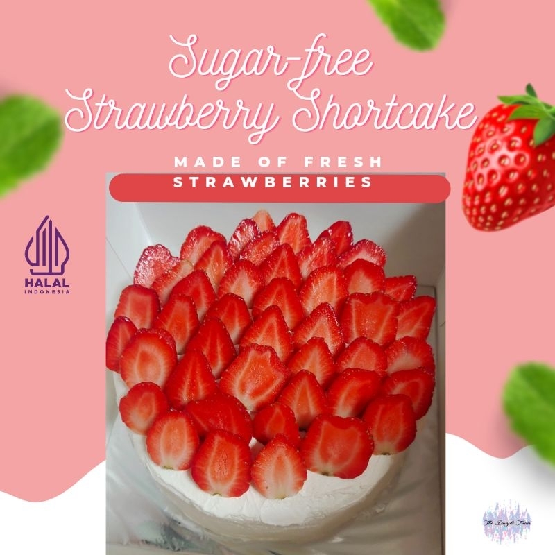 

Strawberry Shortcake sugar free keto gluten free birthday cake diet